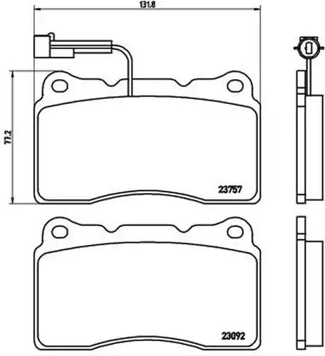 накладки BREMBO P 23 115