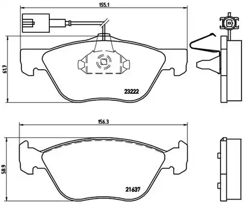 накладки BREMBO P 23 116