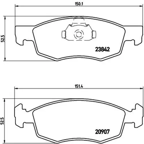 накладки BREMBO P 23 118