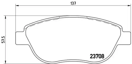 накладки BREMBO P 23 119