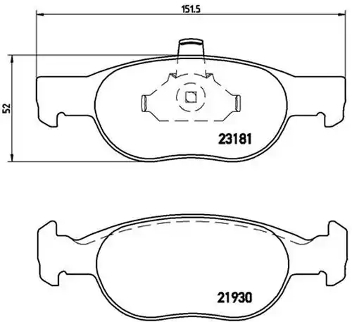 накладки BREMBO P 23 125