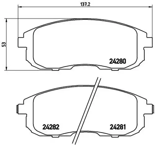 накладки BREMBO P 23 126