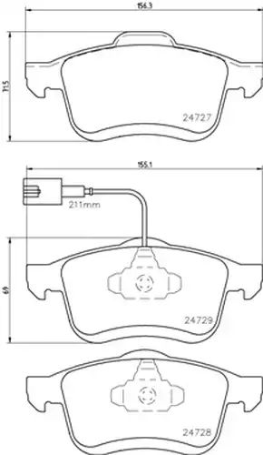 накладки BREMBO P 23 130