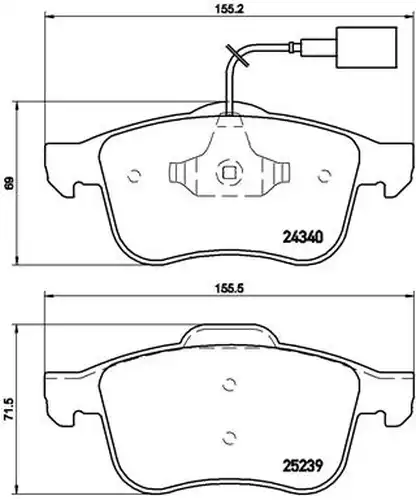 накладки BREMBO P 23 132