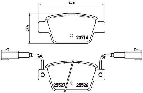 накладки BREMBO P 23 135