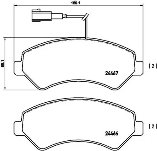 накладки BREMBO P 23 136