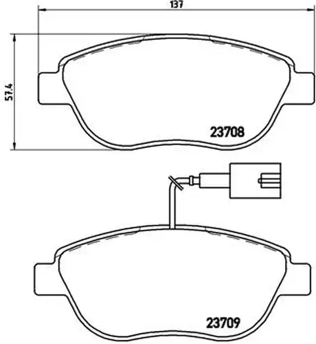 накладки BREMBO P 23 137