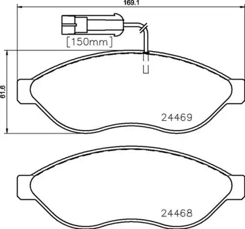 накладки BREMBO P 23 144