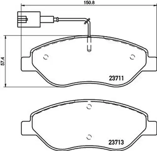 накладки BREMBO P 23 145