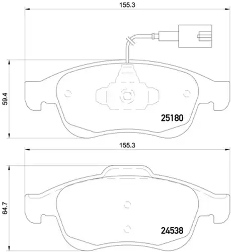 накладки BREMBO P 23 148X