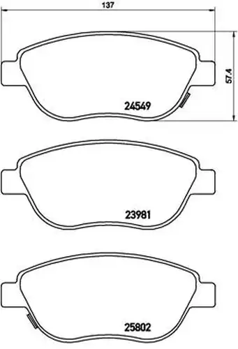 накладки BREMBO P 23 153