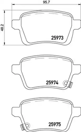 накладки BREMBO P 23 156