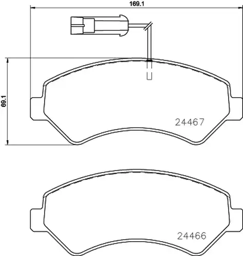 накладки BREMBO P 23 161