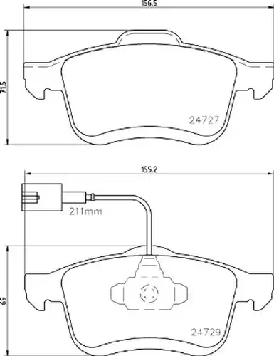 накладки BREMBO P 23 163