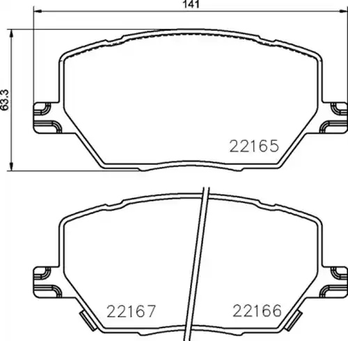 накладки BREMBO P 23 164