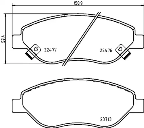 накладки BREMBO P 23 178