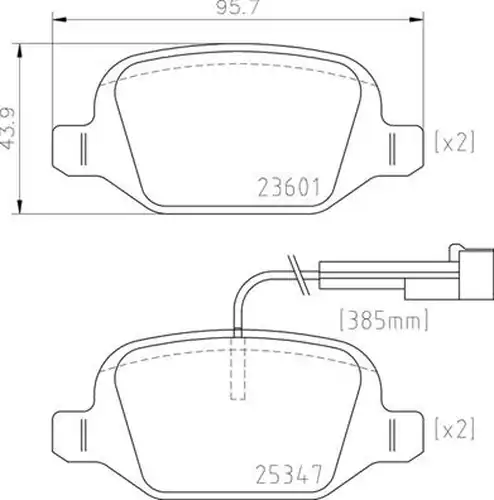 накладки BREMBO P 23 181