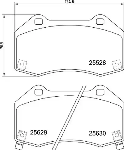 накладки BREMBO P 23 182