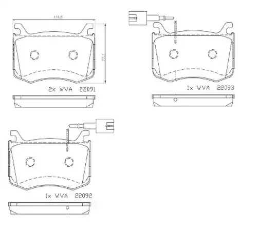 накладки BREMBO P 23 183