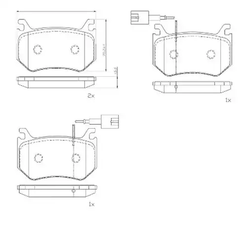 накладки BREMBO P 23 184