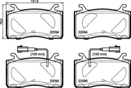 накладки BREMBO P 23 187