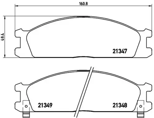 накладки BREMBO P 24 026