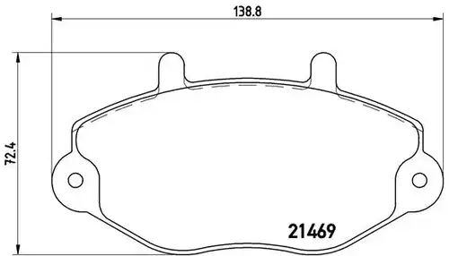 накладки BREMBO P 24 033