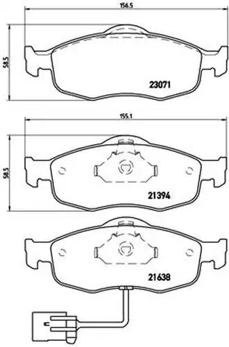 накладки BREMBO P 24 034