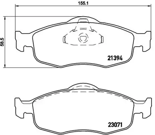 накладки BREMBO P 24 037