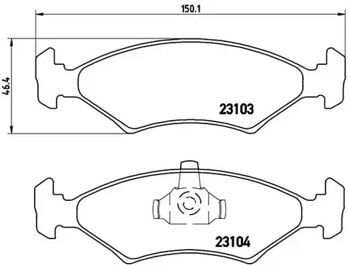 накладки BREMBO P 24 043