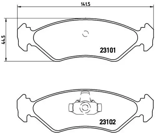 накладки BREMBO P 24 044