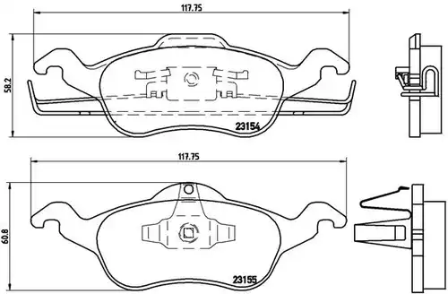 накладки BREMBO P 24 046