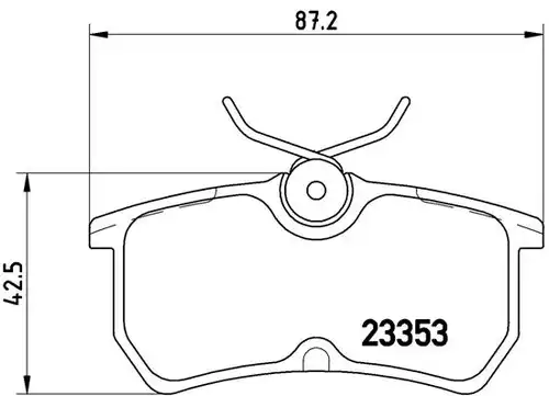 накладки BREMBO P 24 047