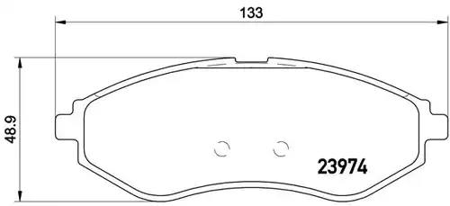 накладки BREMBO P 24 048