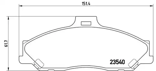 накладки BREMBO P 24 051