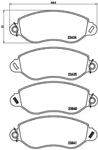 накладки BREMBO P 24 053