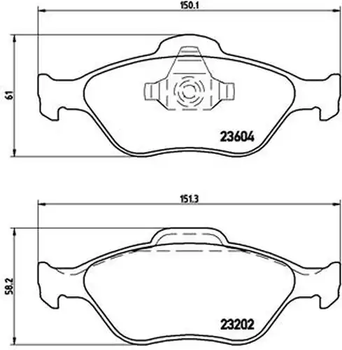 накладки BREMBO P 24 055