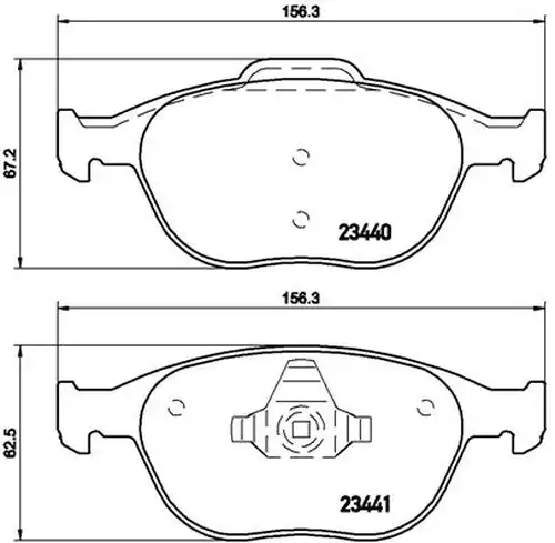 накладки BREMBO P 24 058