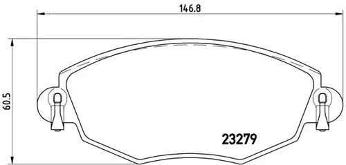 накладки BREMBO P 24 060