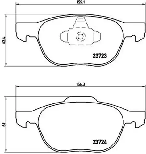 накладки BREMBO P 24 061