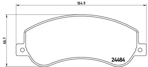 накладки BREMBO P 24 064