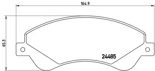 накладки BREMBO P 24 065