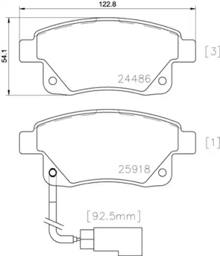 накладки BREMBO P 24 066