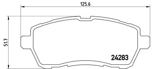 накладки BREMBO P 24 072