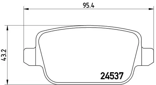 накладки BREMBO P 24 075