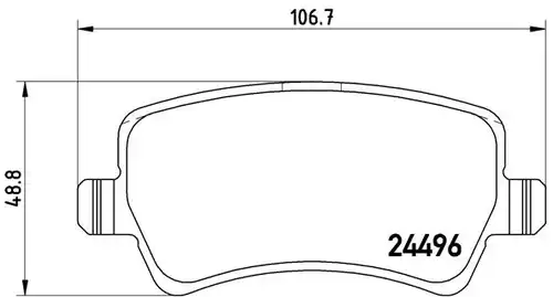 накладки BREMBO P 24 078