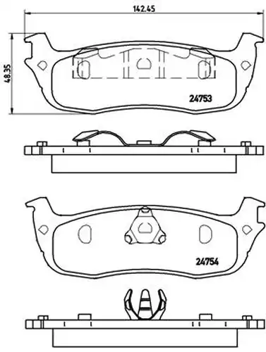 накладки BREMBO P 24 083