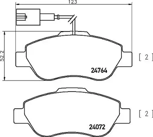 накладки BREMBO P 24 150