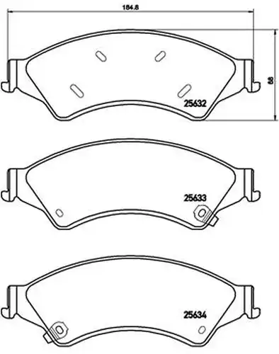 накладки BREMBO P 24 153