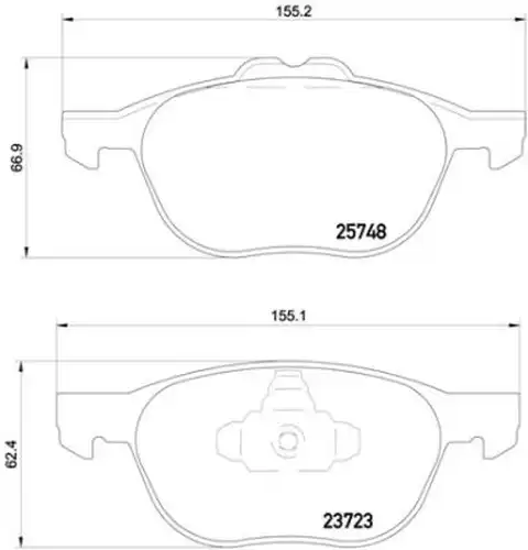 накладки BREMBO P 24 158